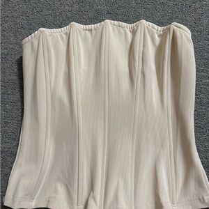 Fashion Nova Cream Corset Top